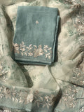 Sage Green Organza Suit Set